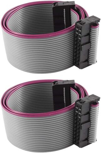 RANIT 2 قطعة IDC F/F كابل شريطي مسطح 20 دبوس/سلك 2.54 مم الملعب 20P 48 سم in Kuwait