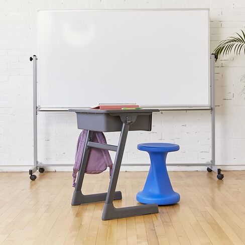 ECR4Kids Twist Wobble Stool، ارتفاع المقعد 18 بوصة، مقاعد نشطة، أسود in Kuwait