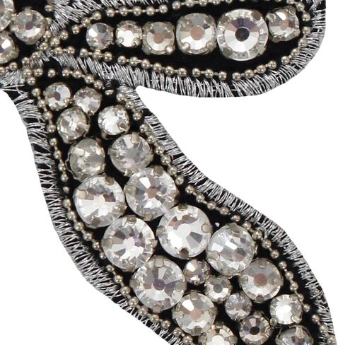 حجر الراين عقدة القوس بقع كريستال زين ربطة القوس فيونكة بقع DIY بها بنفسك الملابس الحرفية ديكور دبابيس 2 قطعة (أبيض) in Kuwait