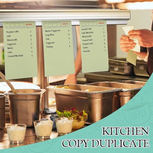 Qilery 54 Pieces Waitress Accessories Set Includes 50 Server Note Pads with Carbon Copy 2 Aluminum Restaurant Ticket Holder and 2 Receipt Holder Bill Fork for Restaurant Kitchen Waiter Waitress in Saudi Arabia