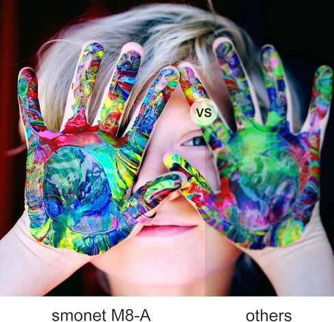 جهاز عرض صغير، جهاز عرض أفلام SMONET 1080P 4K 7500L جهاز عرض تلفزيوني منزلي جهاز عرض تلفزيوني صغير محمول في الهواء الطلق جدار داخلي متوافق مع أجهزة الكمبيوتر المحمولة TV Stick PC PS5 HDMI USB in Kuwait