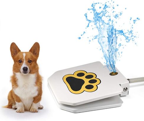 Videosystem Dog Fountain Dog Sprinkler، مياه الشرب للكلاب في الهواء الطلق، خطوة على، من السهل شرب مخلب المنشط، المياه العذبة، قوي، سهل الاستخدام، توفير تيار مستمر، وشملت Y الفاصل in Kuwait