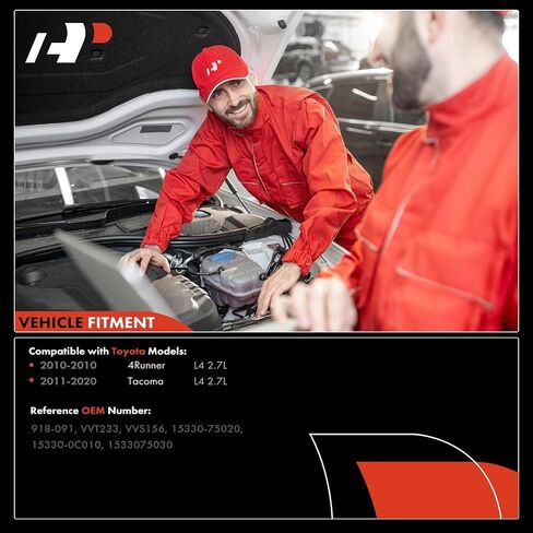 الملف اللولبي لتوقيت الصمام المتغير للمحرك A-Premium (VVT) متوافق مع Toyota Tacoma 2011-2020، 4Runner 2010، L4 2.7L، استبدال # 15330-0C010، 1533075030 in Saudi Arabia