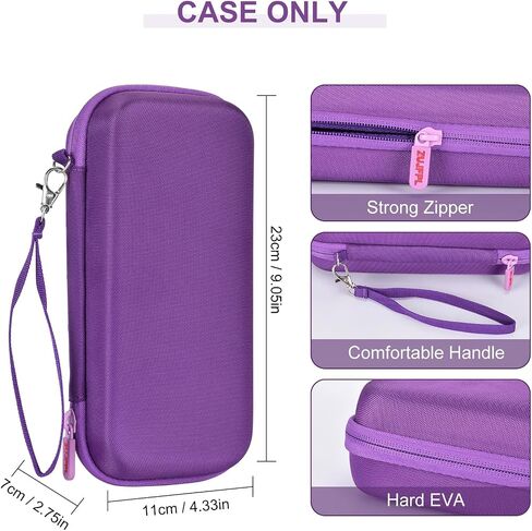 ZUJFPL EVA Hard Case Compatible with Texas Instruments TI-Nspire CX II/TI-NSPIRE CX-II CAS,Portable Case for TI-84 Plus/TI-84 Plus CE/TI-83 Plus/TI-85/TI-89 Color Graphing Calculator. (Black) in Saudi Arabia