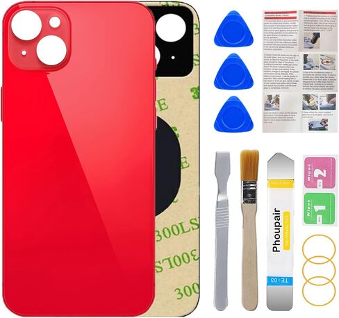 قطعة بديلة للزجاج الخلفي الخلفي من Phoupair OEM لهاتف iPhone 14 Plus 6.7 بوصة مع مجموعة أدوات إصلاح احترافية (أرجواني) in Saudi Arabia