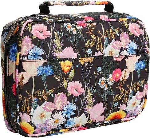 Bible Cover Carrying Book Case Church Bag Bible Protective with Handleand Zippered Back Pocket, Gift for Girls Women Mother Men Women Father Kids(White) in Kuwait