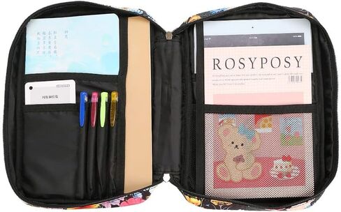 Bible Cover Carrying Book Case Church Bag Bible Protective with Handleand Zippered Back Pocket, Gift for Girls Women Mother Men Women Father Kids(White) in Kuwait