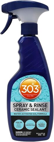 303 Spray & Rinse Ceramic Sealant – Quick Ceramic Coating – Water-Activated SiO2 Formula – 6 Months of Protection – Water Repellent Ceramic Spray – Easy to Use – 16 Oz (Pack of 1) (30262) in Saudi Arabia