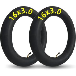 أنبوب الدراجة 2-Pack 16x3.0 الأنبوب الداخلي 16x3.0 مع أنبوب تصميم سميك لساق الصمام المنحني in Kuwait