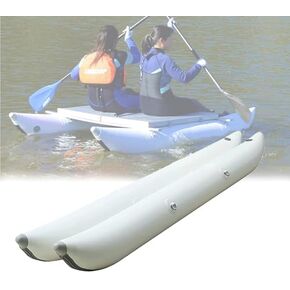Inflatable PVC Pontoon Boat - Thickened Airbag Floating Bed for Fishing & Water Sports, Double Pontoon Platform for Surfing, Relaxation & Outdoor Adventures in Kuwait