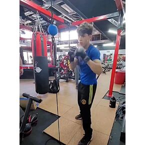 Boxing Double END Ball for Focus, Timing, Coordination, and Boxing IQ. The Smallest and HEAVIEST Target of It's Kind. NO Bladder, NO Pumps. Vulcanized Rubber OPTIMZED for Rebound and Feel of Impact. in Saudi Arabia