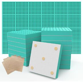 ألواح إسفنجية صوتية، ألواح إسفنجية مقاومة للصوت للجدران، ألواح عازلة للصوت ممتصة للضوضاء في الاستوديو، المكتب، المنزل، 2 بوصة × 12 بوصة × 12 بوصة in Kuwait