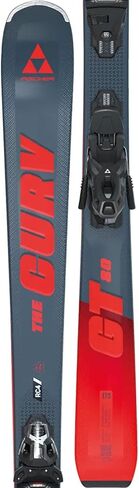 FISCHER Men's The Curv GT 80 Durable Lightweight Playful Maneuverable Smooth Grip Alpine All Mountain Winter Sports Snow Skis with RSW 11 GW Powerrail Brake 85 [G] Bindings Included in Saudi Arabia
