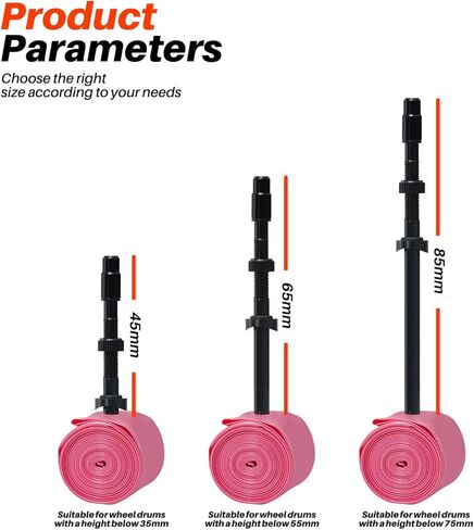 NPY 2 حزمة من الأنابيب الداخلية للدراجة 700C 18-32C، أنبوب خفيف الوزن من مادة TPU مع صمام بريستا معدني 45 مم/65 مم/85 مم، قلب قابل للإزالة لدراجات الطريق المقاومة لأنبوب الدراجة للطرق، جميع الطرق والدراجات الحصوية in Kuwait
