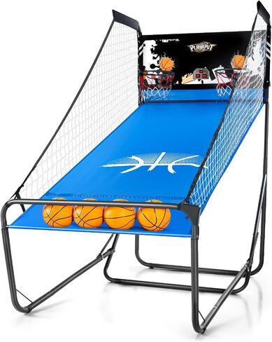 Basketball Arcade Game,Height Adjustable Basketball Shooting Game with 8 Game Modes, Arcade Sounds,4 Balls, Air Pump, LED Display,Foldable Indoor Basketball Games for All Players in Saudi Arabia