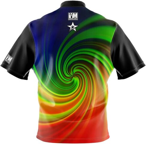 Logo Infusion I AM Bowling Jersey Short Sleeve Sash Collar 2183-RG Made in USA ROTO Grip in Saudi Arabia