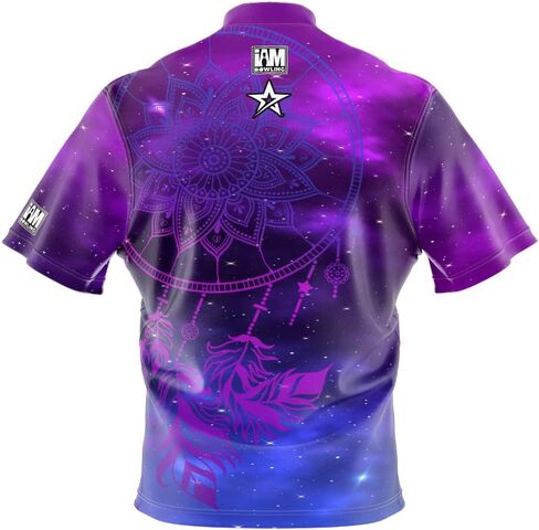 Logo Infusion I AM Bowling Jersey Short Sleeve Sash Collar 2093-RG Made in USA ROTO Grip in Saudi Arabia