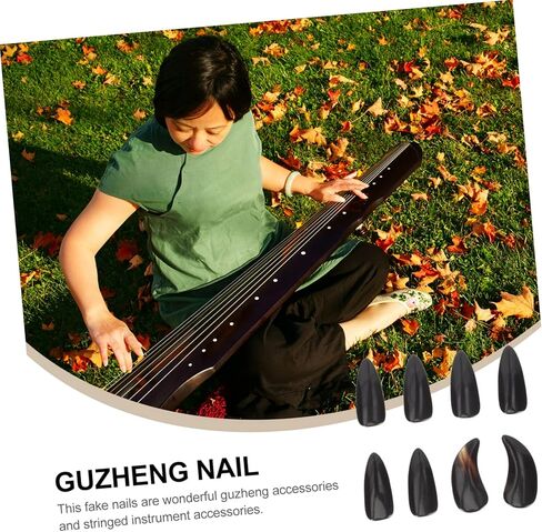 8 قطع من أعواد أصابع جوزينج للبالغين، أظافر جوزينج الطبيعية مع تصميم أخدود لتعزيز الصوت والأداء in Kuwait