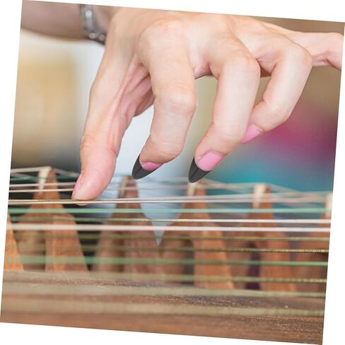 8 قطع من أعواد أصابع جوزينج للبالغين، أظافر جوزينج الطبيعية مع تصميم أخدود لتعزيز الصوت والأداء in Kuwait