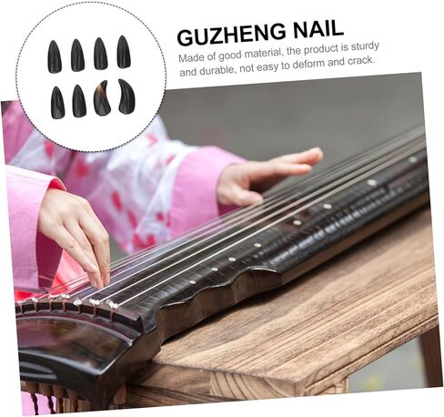 8 قطع من أعواد أصابع جوزينج للبالغين، أظافر جوزينج الطبيعية مع تصميم أخدود لتعزيز الصوت والأداء in Kuwait