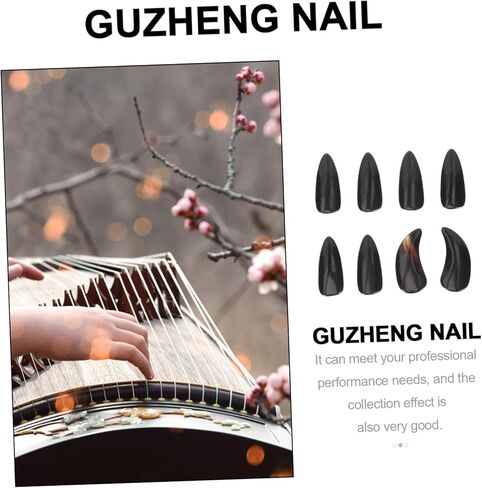 8 قطع من أعواد أصابع جوزينج للبالغين، أظافر جوزينج الطبيعية مع تصميم أخدود لتعزيز الصوت والأداء in Kuwait