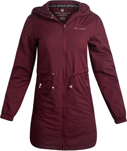 Spyder Womens Puffer Jacket - Long Length Midweight Wind and Water Resistant Outerwear - Insulated Puffer Jackets for Women in Saudi Arabia