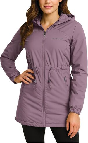 Spyder Womens Puffer Jacket - Long Length Midweight Wind and Water Resistant Outerwear - Insulated Puffer Jackets for Women in Saudi Arabia
