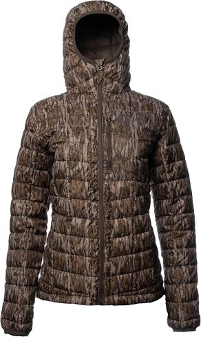 Gator Waders Womens Cumulus Jacket - Insulated Lightweight Windproof Hunting Puffer with Hood - Rated for 0-45°F Cold Weather in Saudi Arabia