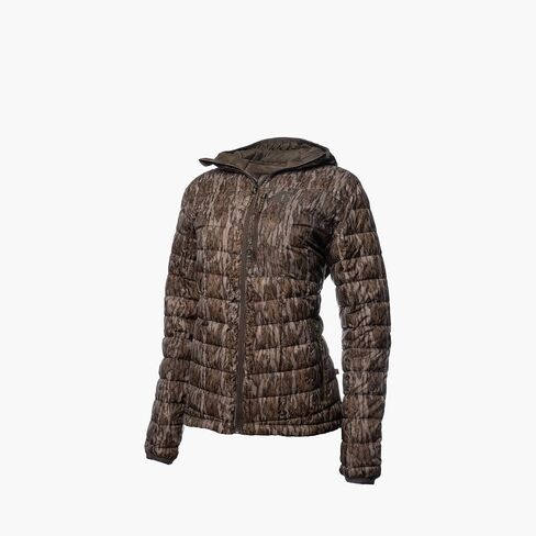 Gator Waders Womens Cumulus Jacket - Insulated Lightweight Windproof Hunting Puffer with Hood - Rated for 0-45°F Cold Weather in Saudi Arabia