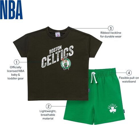 Gerber baby-boys Nba Team T-shirt & Shorts Set in Saudi Arabia
