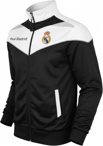 Icon Sports Kids Real Madrid Track Jacket – Official Zip-Up Fanwear, Youth Sizes in Saudi Arabia
