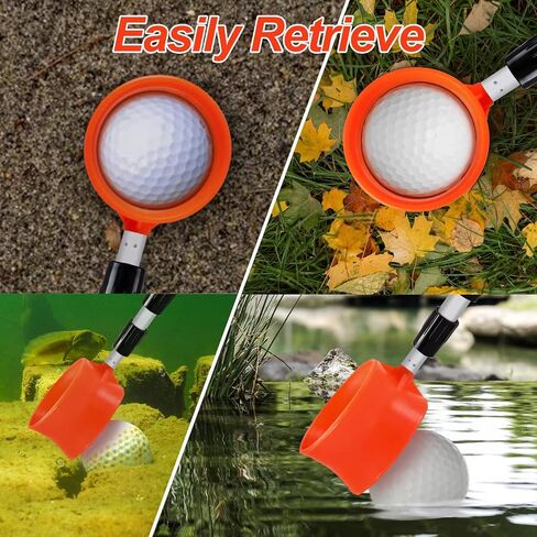 ToVii Golf Ball Retriever - Telescopic Aluminum Alloy Pole and Firm Nylon Cup Grabber in Saudi Arabia