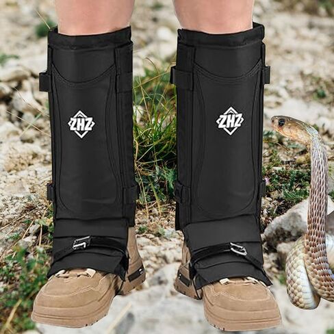ZHZ Snake Gaiters متين مقاوم للماء لحماية الجزء السفلي من الأرجل، واقيات ثعبان مع حجم قابل للتعديل للرجال والنساء، يستخدم للصيد والمشي لمسافات طويلة والعمل في المزرعة in Saudi Arabia