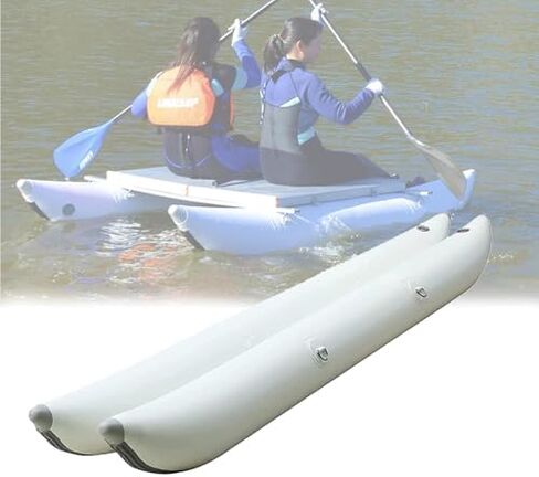 Inflatable PVC Pontoon Boat - Thickened Airbag Floating Bed for Fishing & Water Sports, Double Pontoon Platform for Surfing, Relaxation & Outdoor Adventures in Saudi Arabia
