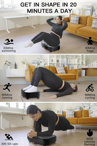 Vibration Plate Exercise Machine, Power Waver Vibration Plate Platform for Lymphatic Drainage Whole Body Vibration Plate Machine Helps Weight Loss Shaping 330lbs in Saudi Arabia