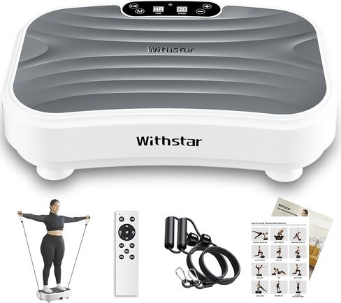 Vibration Plate Exercise Machine, Power Waver Vibration Plate Platform for Lymphatic Drainage Whole Body Vibration Plate Machine Helps Weight Loss Shaping 330lbs in Saudi Arabia