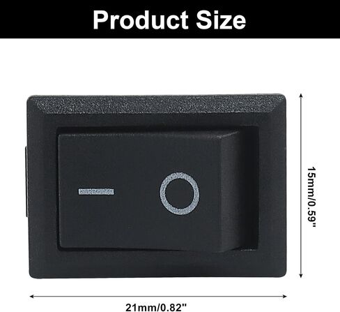 5 Pack Boat Rocker Switch, On/Off/on 3 Pin Switch 3 Position, Toggle Switch AC 6A/250V 10A/125V, for Car/Auto/Boat in Saudi Arabia