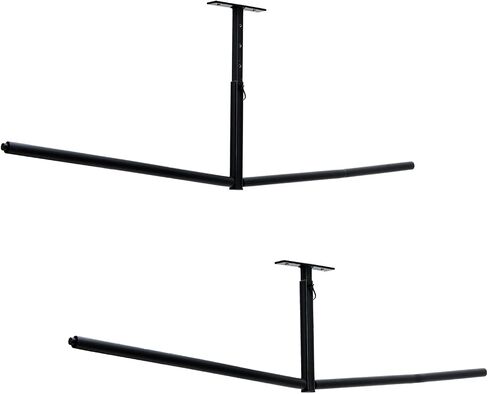 MyGift Garage Ceiling Mounted Industrial Metal SUP and Surfboards Adjustable Storage Rack, Space Saving Hanging Ladder Holder Rack, 2 Piece Set in Saudi Arabia