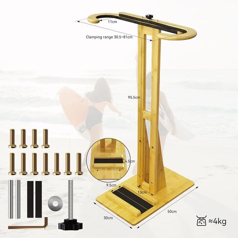 TWO STONES Paddle Board Rack Storage, Vertical Surfboard Stand, Surfboard Rack for Wall-Free to Display Indoor and Outdoor Hold Up to 80cm Width in Saudi Arabia