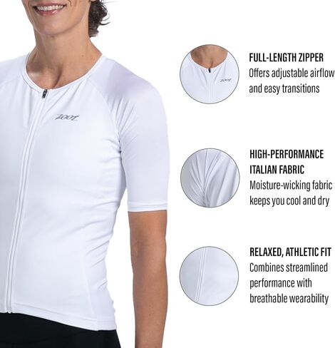 Zoot Women’s Core Tri Aero Jersey, Lightweight, Moisture-Wicking Triathlon Full Zip Top with Secure Storage & UPF 50+ in Saudi Arabia