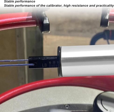 Sports Tennis Stringing Machine Tools, Sports Racquet String Tension Calibrator String Meter, Aluminum Alloy Professional High Tension Measuring Device (Silver) in Saudi Arabia