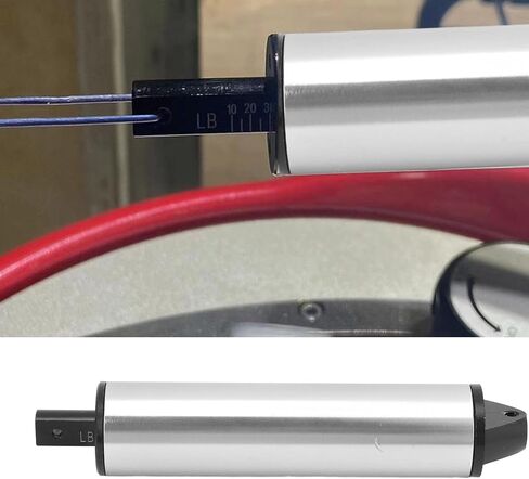 Sports Tennis Stringing Machine Tools, Sports Racquet String Tension Calibrator String Meter, Aluminum Alloy Professional High Tension Measuring Device (Silver) in Saudi Arabia