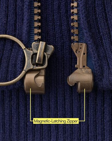 Joe & Bella Magnetic Zipper Sweater | Men’s Magnetic Closure Shirt | Adaptive Clothing for Men in Saudi Arabia