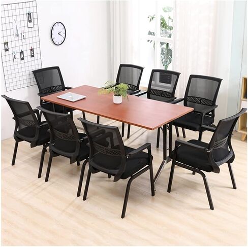 High Back Ergonomic Office Chair with Lumbar Support, Mesh Computer Desk Chair with Cushion, Swivel Staff Chair for Home & Conference(A) in Saudi Arabia