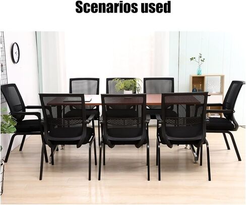 High Back Ergonomic Office Chair with Lumbar Support, Mesh Computer Desk Chair with Cushion, Swivel Staff Chair for Home & Conference(A) in Saudi Arabia