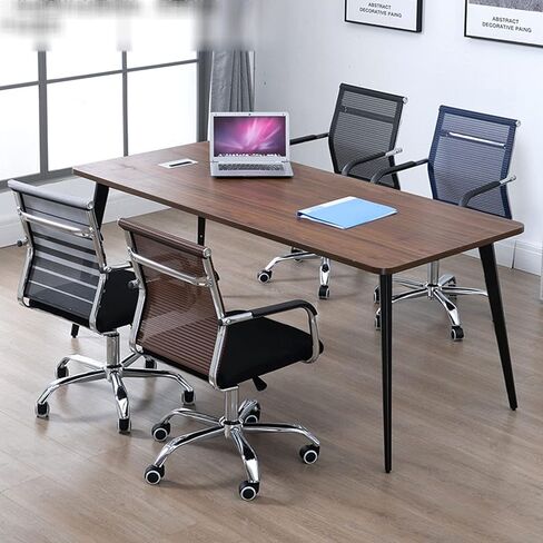 Ergonomic Mesh Office Chair with Lumbar Support, Swivel Task Computer Chair with Latex Cushion & PU Wheels for Study, Home, or Conference Room(C) in Saudi Arabia