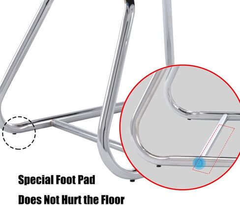 Ergonomic Office Meeting Chair with Backrest, Breathable Mesh Computer Chair for Home & Conference, Comfortable Bow Frame Chair for Long Sitting(B) in Saudi Arabia