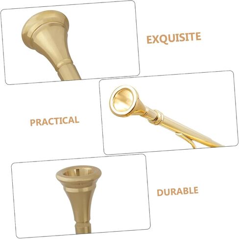 Gold Brass French Horn Mouthpiece Sturdy Musical Instrument Accessory for Enhanced Sound Compatible Most Horn Models in Saudi Arabia