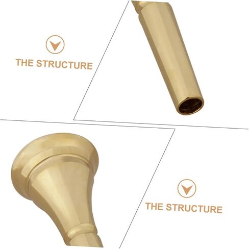 Gold Brass French Horn Mouthpiece Sturdy Musical Instrument Accessory for Enhanced Sound Compatible Most Horn Models in Saudi Arabia