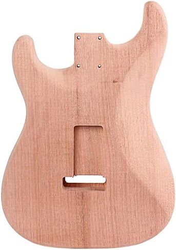 Alnicov Unfinished Electric Guitar Body for Fender Stratocaster ST Guitar DIY Accessory Red Walnut Wood in Saudi Arabia